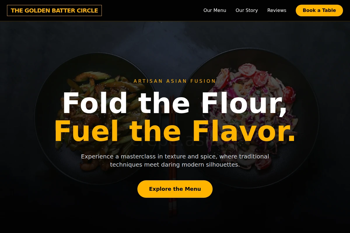 Artisan Asian Fusion Food