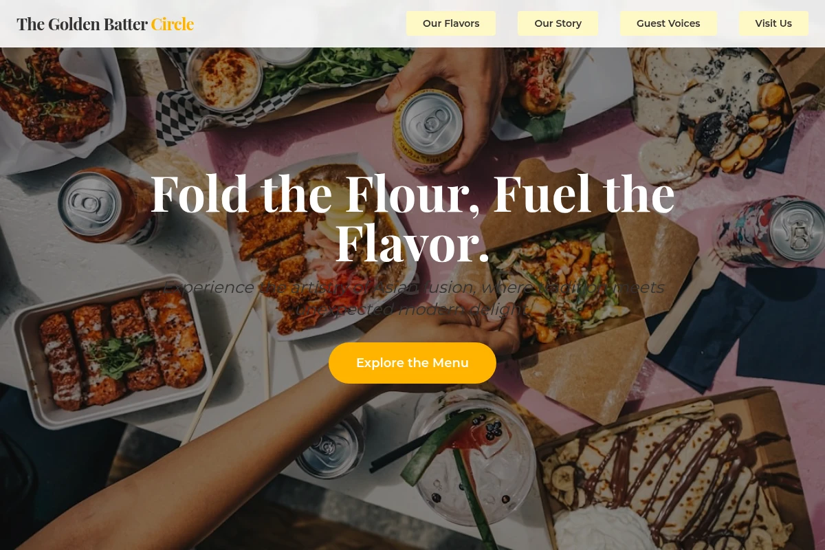 Fusion Asian Fusion Food