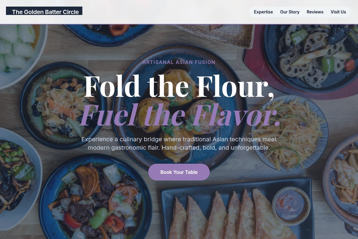 Golden Asian Fusion Food