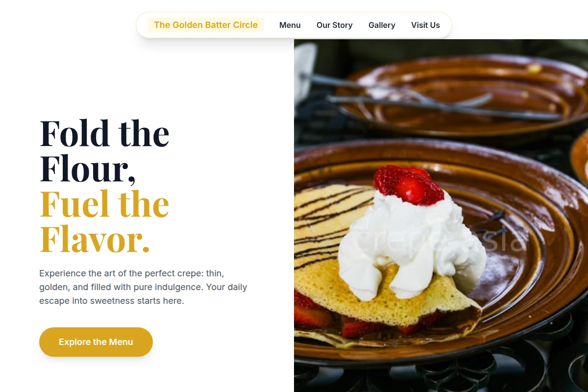 Dessert Crepes